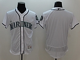 Seattle Mariners Customized Men's White Flexbase Collection Stitched Baseball Jersey,baseball caps,new era cap wholesale,wholesale hats